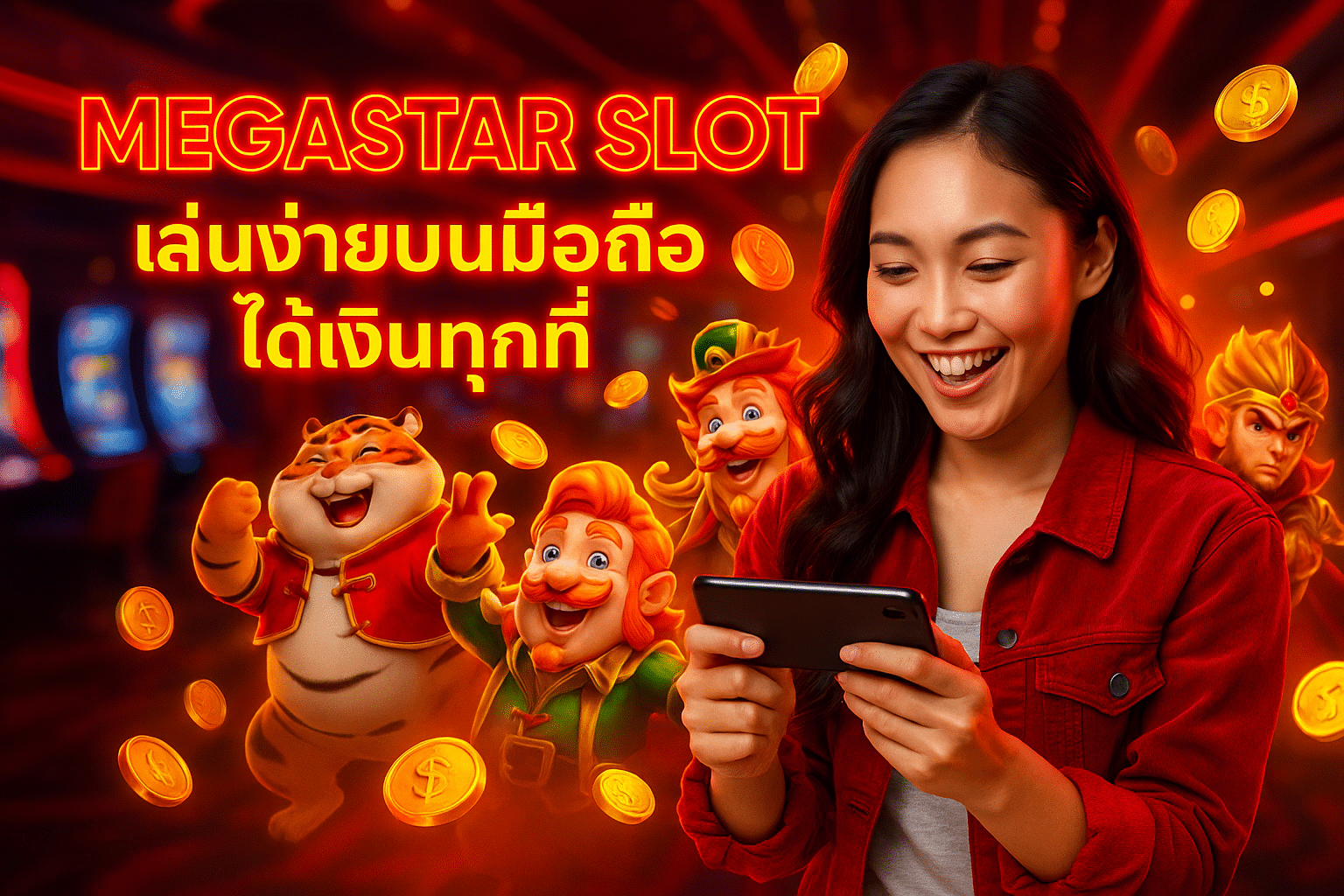 MEGASTAR SLOT เล่นง่ายบนมือถือ ได้เงินทุกที่
