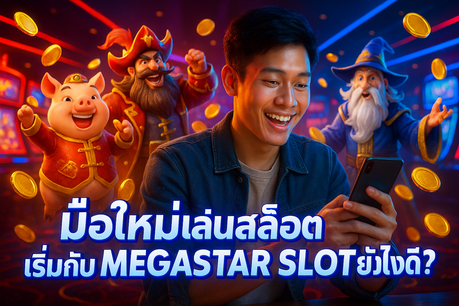 มือใหม่เล่นสล็อต เริ่มกับ MEGASTAR SLOT ยังไงดี