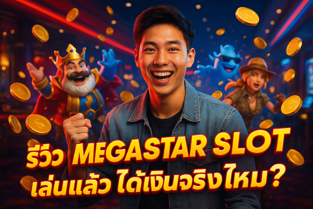 รีวิว MEGASTAR SLOT เล่นแล้วได้เงินจริงไหม