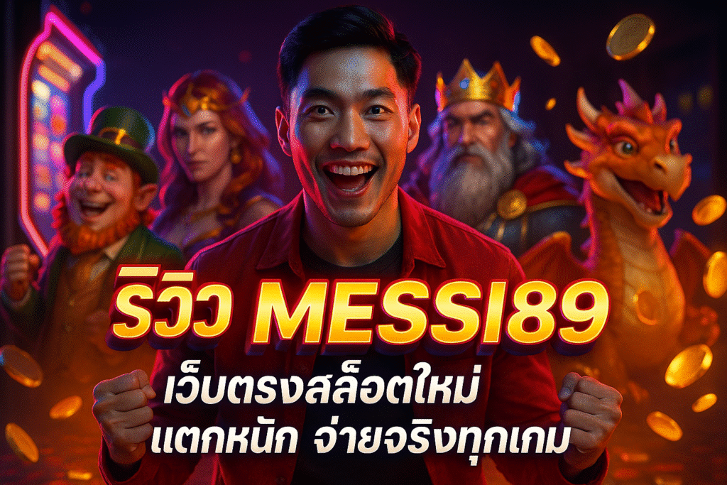 รีวิว MESSI89 เว็บตรงสล็อตใหม่ แตกหนัก จ่ายจริงทุกเกม