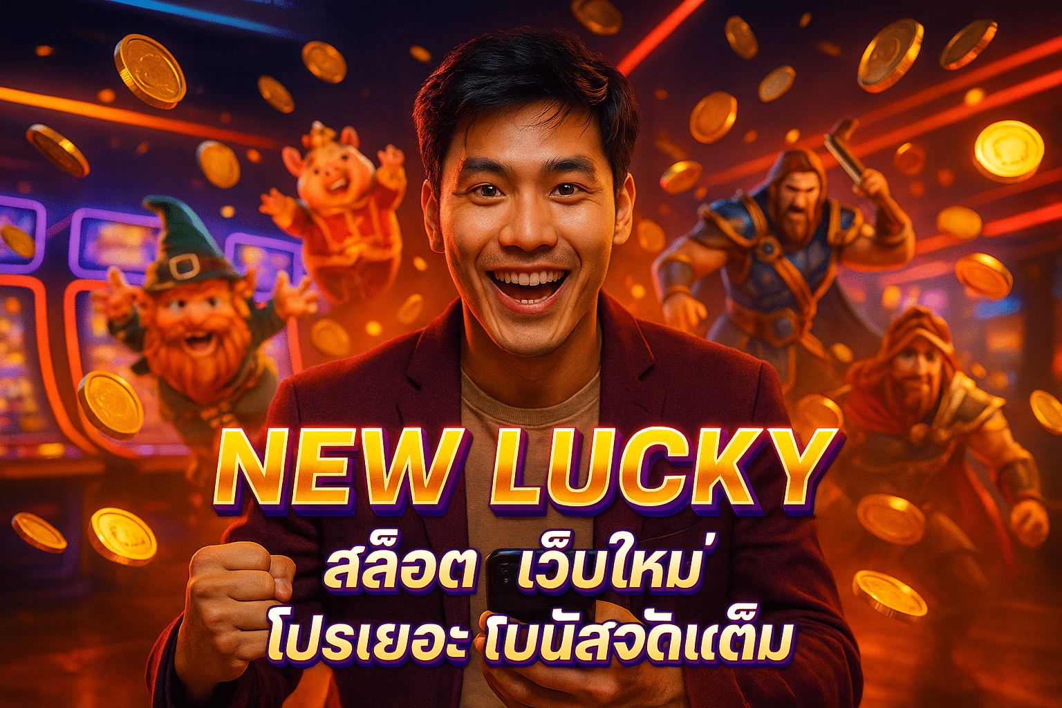 NEW LUCKY สล็อต เว็บใหม่ โปรเยอะ โบนัสจัดเต็ม